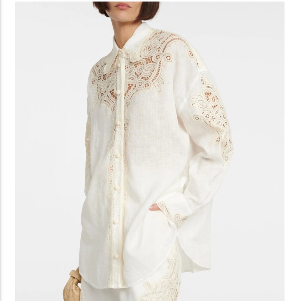 NWT| Zimmermann Laurel Lace Buttondown